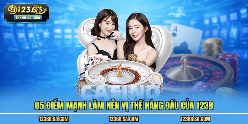 05 điểm mạnh làm nên vị thế hàng đầu của 123B