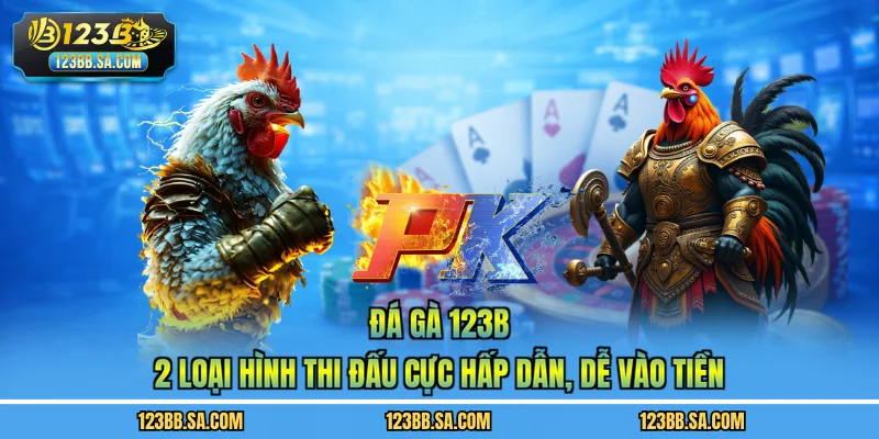 Đá Gà 123B - 2 Loại Hình Thi Đấu Cực Hấp Dẫn, Dễ Vào Tiền