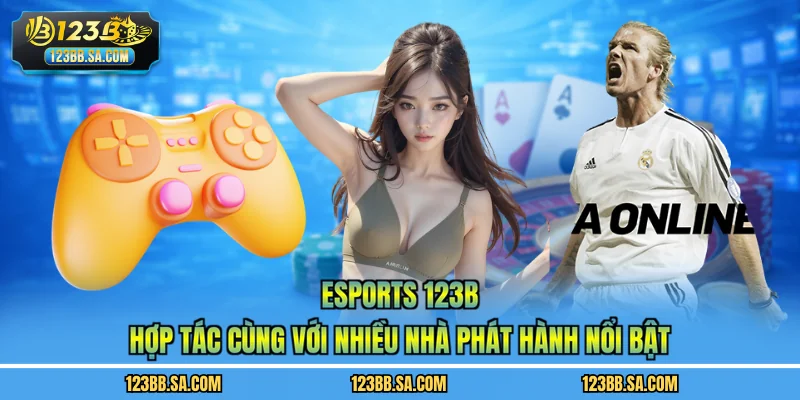 Esports 123B hợp tác cùng với nhiều nhà phát hành nổi bật